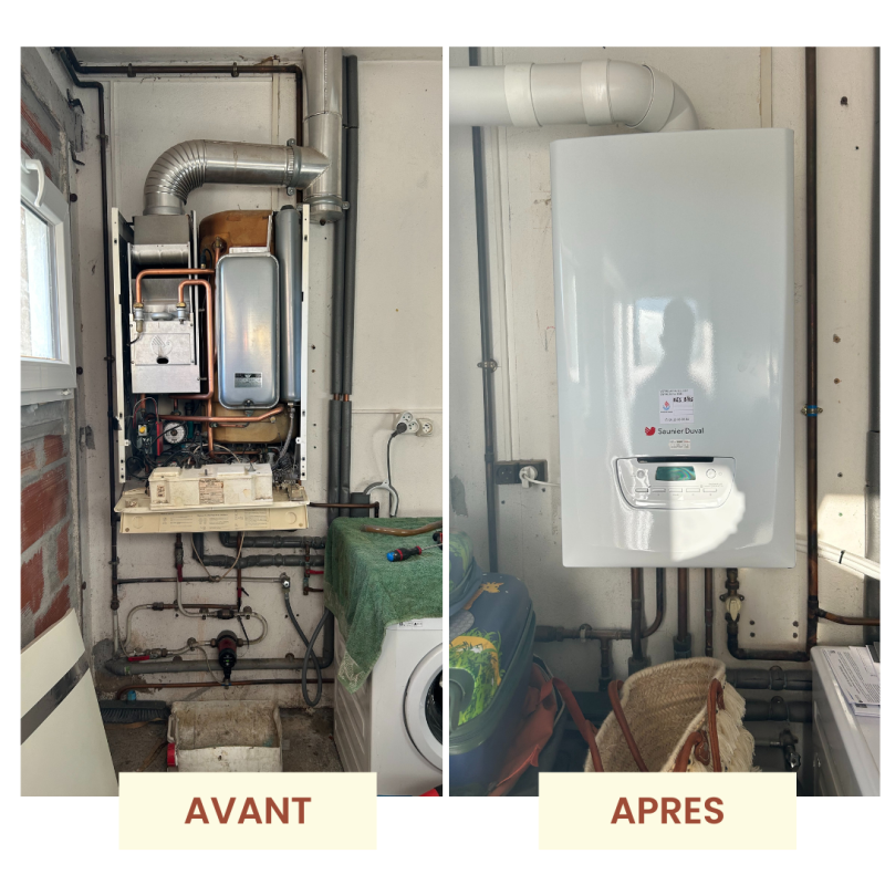 AVANT/APRES CHAUDIERE